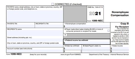 Form 1099 Nec Nonemployee Compensation Definition