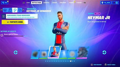 Neymar Jr Fortnite Skin Release Date How To Get And Everything Else