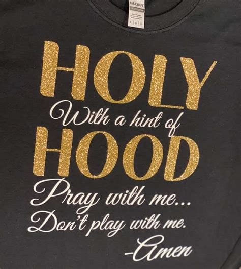 Holy With A Hint Of Hoodpray With Medont Play With Etsy