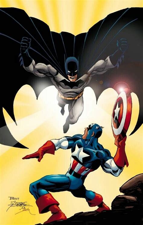 Batman Vs Captain America Avengers Vs The Justice League Pinterest