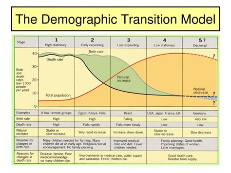 The Demographic Transition Model Ppt Download