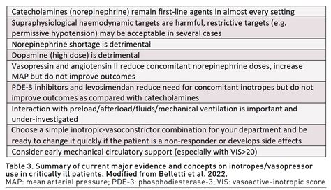 Which Vasopressors And Inotropes To Use In The Intensive Care Unit