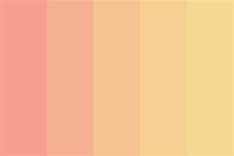 Peach Color Palette Peach Color Palettes Orange Color Palettes
