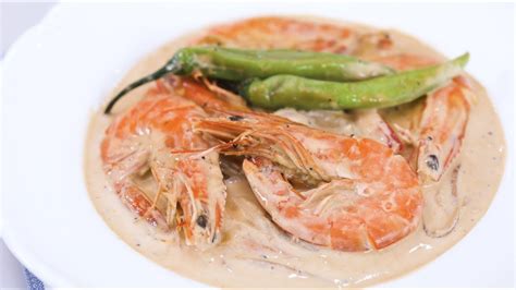 Ginataang Hipon Shrimp In Coconut Cream Recipe Yummy Ph Youtube