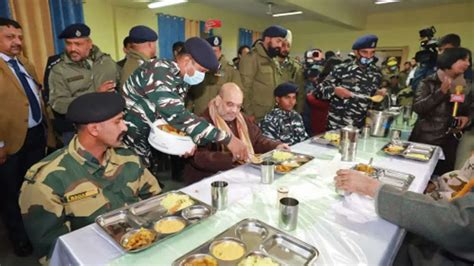 Home Minister Amit Shah On A Day Visit To J K The Times Of India