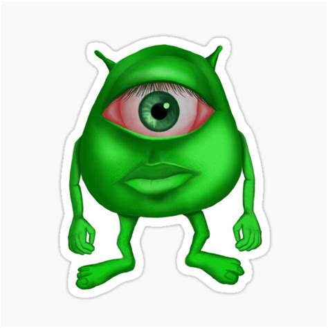 Ultra Epic Mike Wazowski Sticker For Sale By Christic11 Redbubble