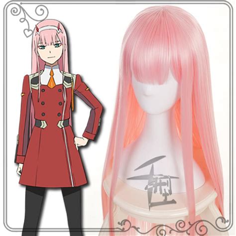 Anime Darling In The Franxx 02 Cosplay Zero Two Wig Role Playing Wigs