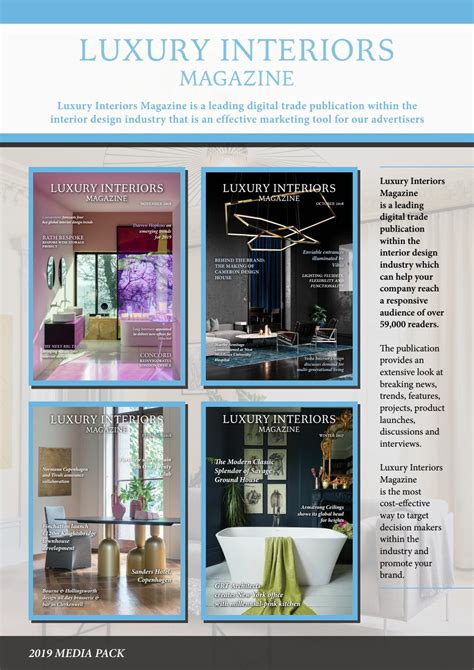 Luxury Interiors Magazine 2019 Media Pack By Lapthorn