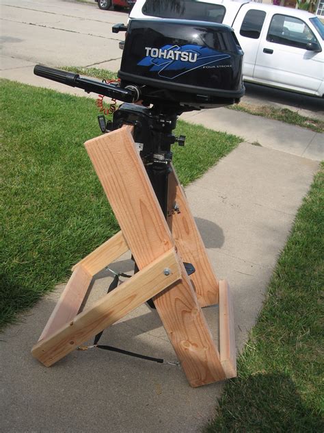 Home Made Outboard Motor Stand Collapsable Home Made Outbo Flickr