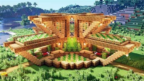 Minecraft How To Build A Circle Farm Base Minecraft Map