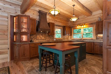 Wonderful Modern Log Cabin Kitchen Ideas