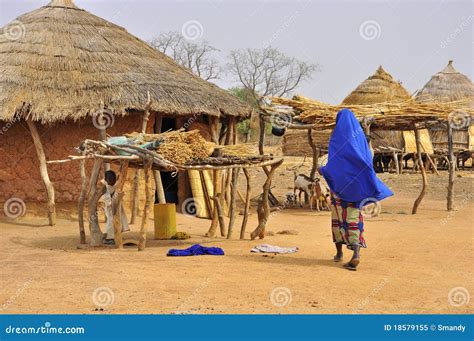 Traditional African Village Houses Editorial Image Image Of Huts