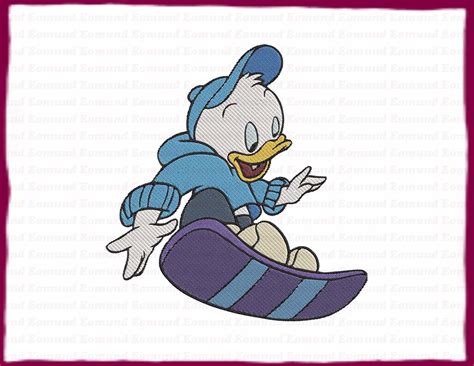 Dewey Ducktales Fill Embroidery Design 11 Instant Download Etsy