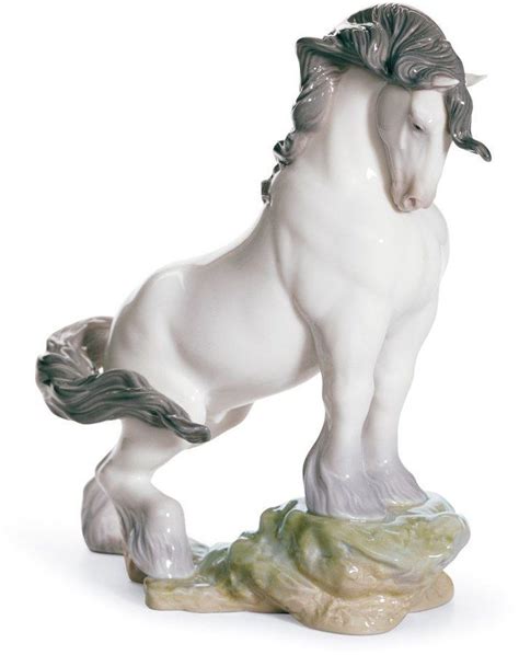 Lladro Retired The Horse Porcelain Figurine Horses Porcelain