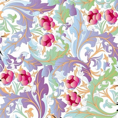 Flower Pattern Background Vector Graphic Free Vector In Encapsulated