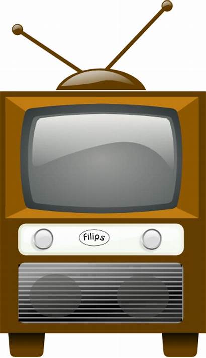Tv Clip Television Antique Clipart Vector Cliparts