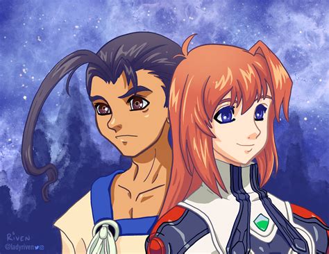 My Xenogears Fan Art Of Fei And Elly For 2021 It Is A Re Draw Of A
