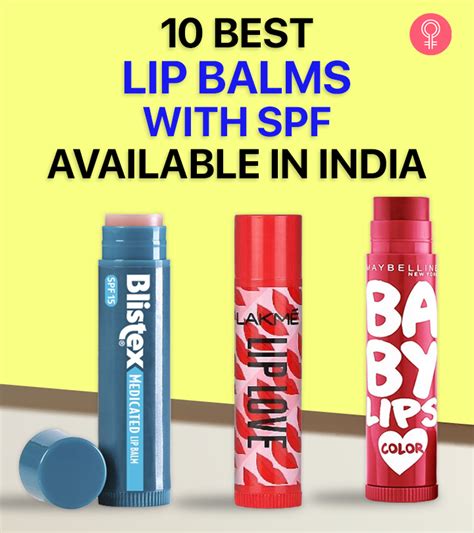 best lip balm with spf for dark lips in india