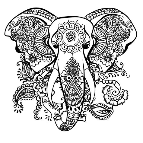 Elefant Mandala Clipart - Etsy