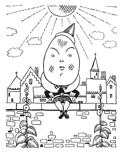 Coloring for children to learn to colour with painting and inspire their creativity. Humpty Dumpty embroidery | Coloring pages, Humpty dumpty ...