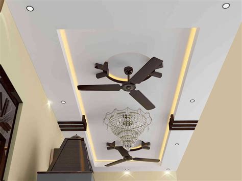 Pop Design In Hall 2 Fan Related Image False Ceiling Design