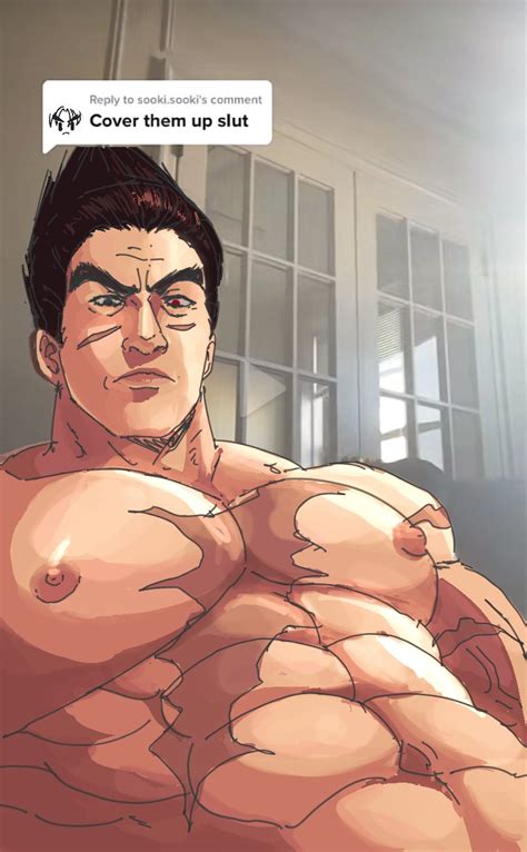 Rule 34 Abs Big Breasts Cover Them Up Slut Kazuya Mishima Male Male Only Meme Muscular Male