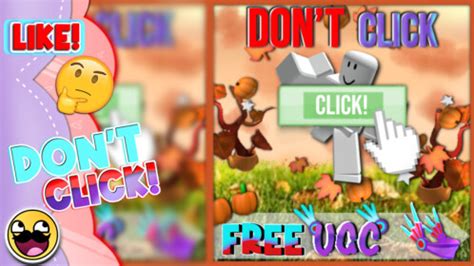 FREE UGC Don T Click The Button Roblox