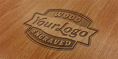 Free Engraved Psd Wooden Effect Bypeople