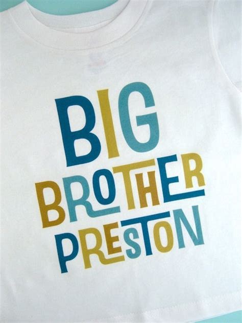 Big Brother Shirt Or Onesie Personalized Big Brother Shirt Etsy