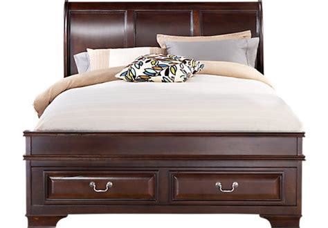 I've used this bed and the almost identical previous version today i'll walk you through how to build this modern/minimalist style platform bed with a built in using a tapering jig cut your desired taper on all four sides. Mill Valley II Cherry 3 Pc Queen Sleigh Bed w/Storage ...
