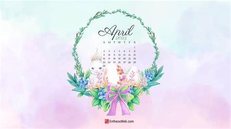 April Calendar Desktop Wallpaper Entheosweb