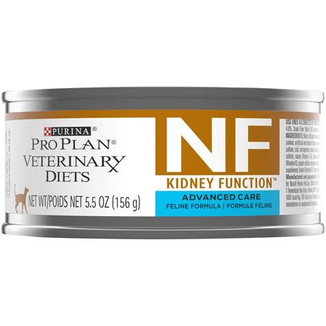 If you're currently feeding a dry diet, switching to wet food. Purina Pro Plan Veterinary Diets NF Kidney Function ...