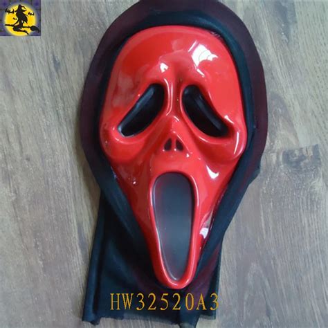 Hot Sale Custom Masks For Halloweenred Pvc Scream Mask Buy Scream