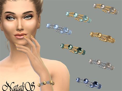 Spike And Pearl Bracelet By Natalis At Tsr Sims 4 Updates