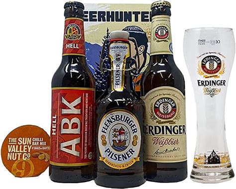 German Breweries Craft Beer Case T Set With Official Erdinger Glass