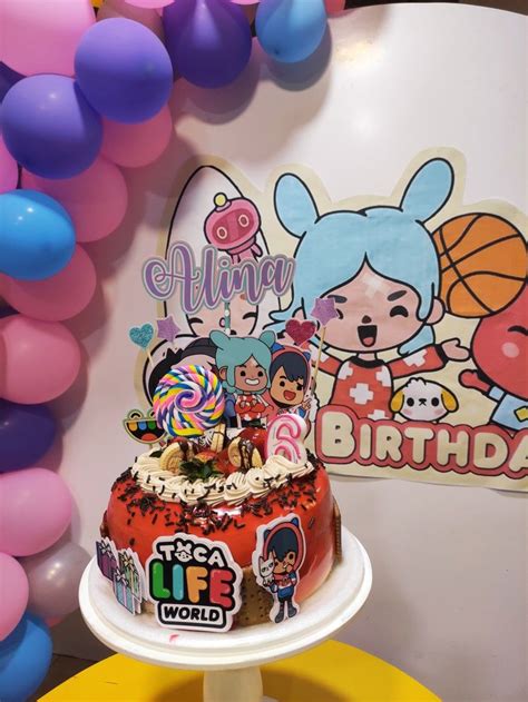Toca Life World Birthday Cake Festa Aniversario
