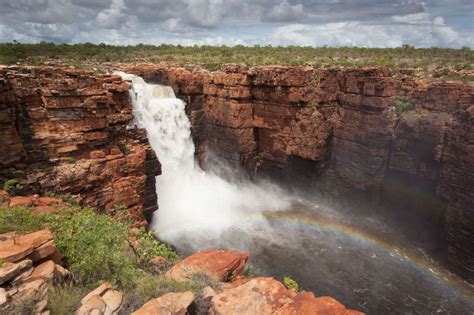 King George Falls Western Australia Situated In The Kimberley Region