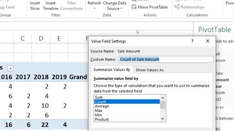 Pivot table value field settings. Pivot Table Part 2 Grouping, Value field Setting, New ...