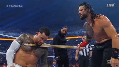 Jimmy Uso Finally Attack Jey Uso And Help Roman Reigns Win Tribal Combat