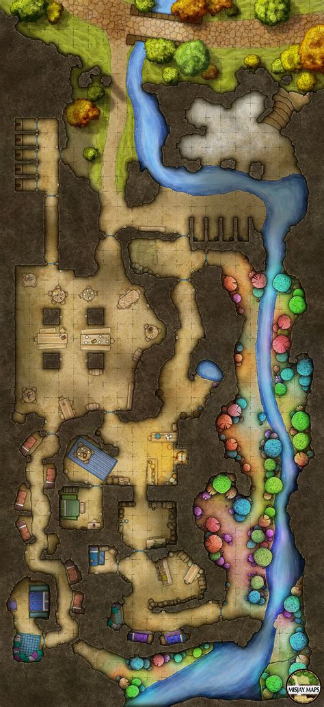 Cavern Tavern 22x48 Misjay Maps On Patreon In 2020 Map Fantasy
