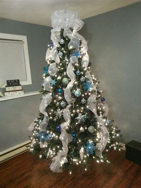 awesome silver  white christmas tree decorating ideas inspirations