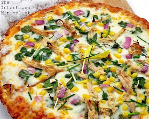 The Intentional Minimalist Roasted Chicken Cilantro And Corn Pizza