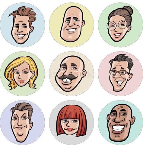 Cartoon People Emotion Faces Stock Illustrations 5409 Cartoon People