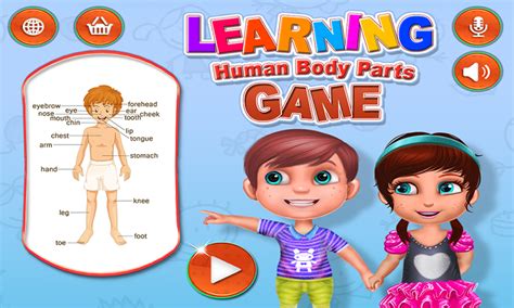 Learning Human Body Parts Game Fun Way To Learn The Human Biology For