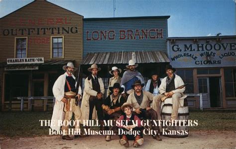 The Boot Hill Museum Gunfighters Dodge City Ks Postcard