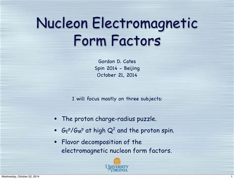 Pdf Nucleon Electromagnetic Form Factors · Nucleon Electromagnetic