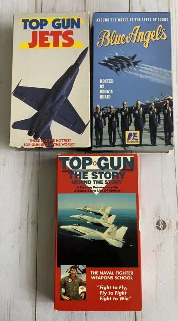 Top Gun The Story Behind The Story Vhs 1988 Top Gun Jets Blue