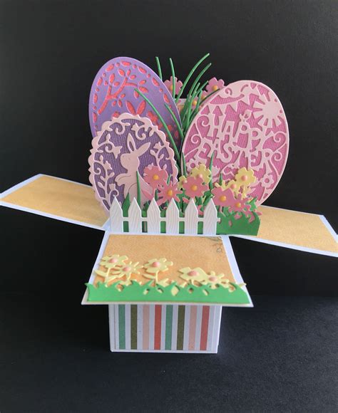 Handmade Easter Card Easter Pop Up Card Easter Pop Up Box Etsy