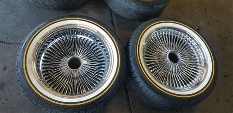 18 Staggered Set Of Daytonwire Wheels No Vogues No