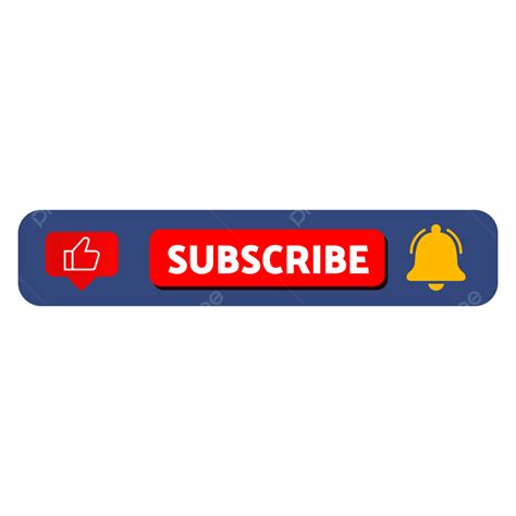 Red Subscribe Bar With Bell Icon And Like Subscribe Subscribe Bar